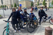 Спортивные семьи Сосенского приняли участие в Московском велофестивале