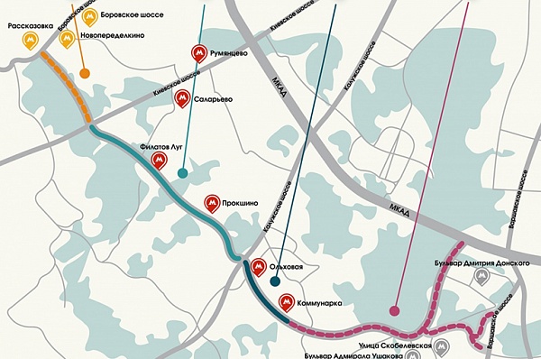 Строительство развязокна трассе Солнцево – Бутово – Варшавское шоссе в ТиНАО завершат к концу 2023 году 