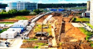 На улице Сосенский Стан идет подготовка к строительству тоннелей Коммунарской линии метро