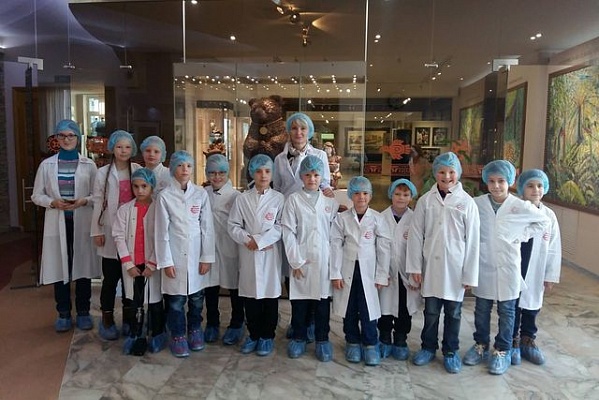 Школьники побывали в Музее шоколада и какао