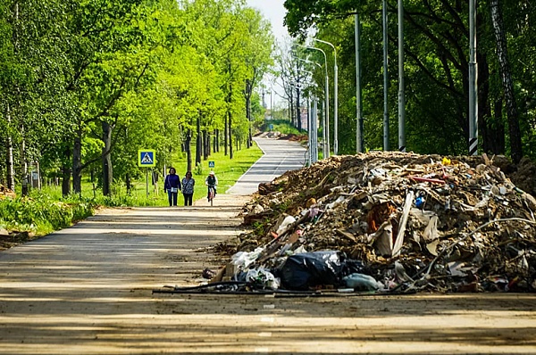 Несанкционированные свалки вдоль Калужского шоссе ликвидируют за счет городских субсидий