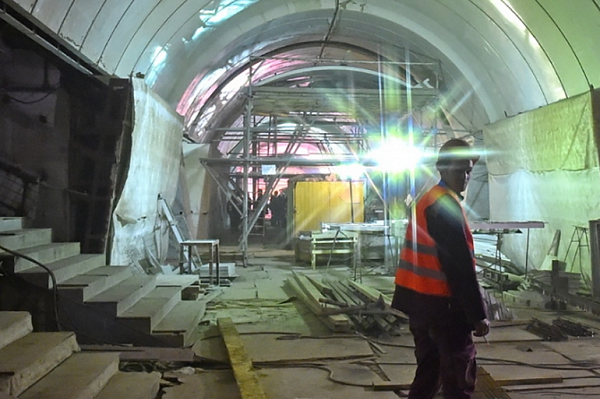 На станции «ЗИЛ» Троицкой линии метро приступили к монтажу основных конструкций 