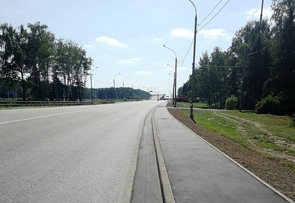 Обустройство тротуара в деревне Сосенки выполнено на 10%