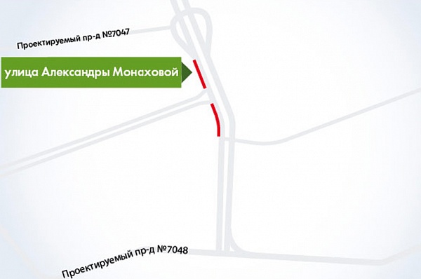 Знаки «Остановка запрещена» установили на участке улицы Александры Монаховой