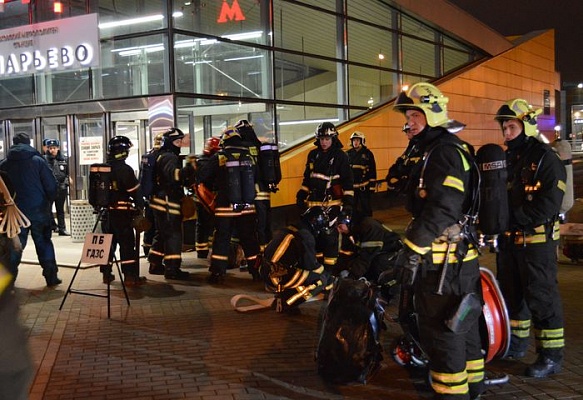 Сотрудники пожарно-спасательной части Коммунарки приняли участие в учениях