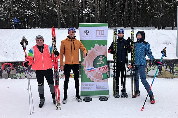 Сосенские лыжники приняли участие в окружной сдаче нормативов ГТО